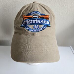 NASCAR Allstate 400 At Brickyard 2005 Hat Cap‎ Adjustable Khaki Tan